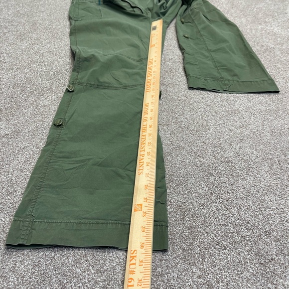Old navy women wide leg cargo pants sz 12 green baggy gorpcore street wear - Picture 5 of 12